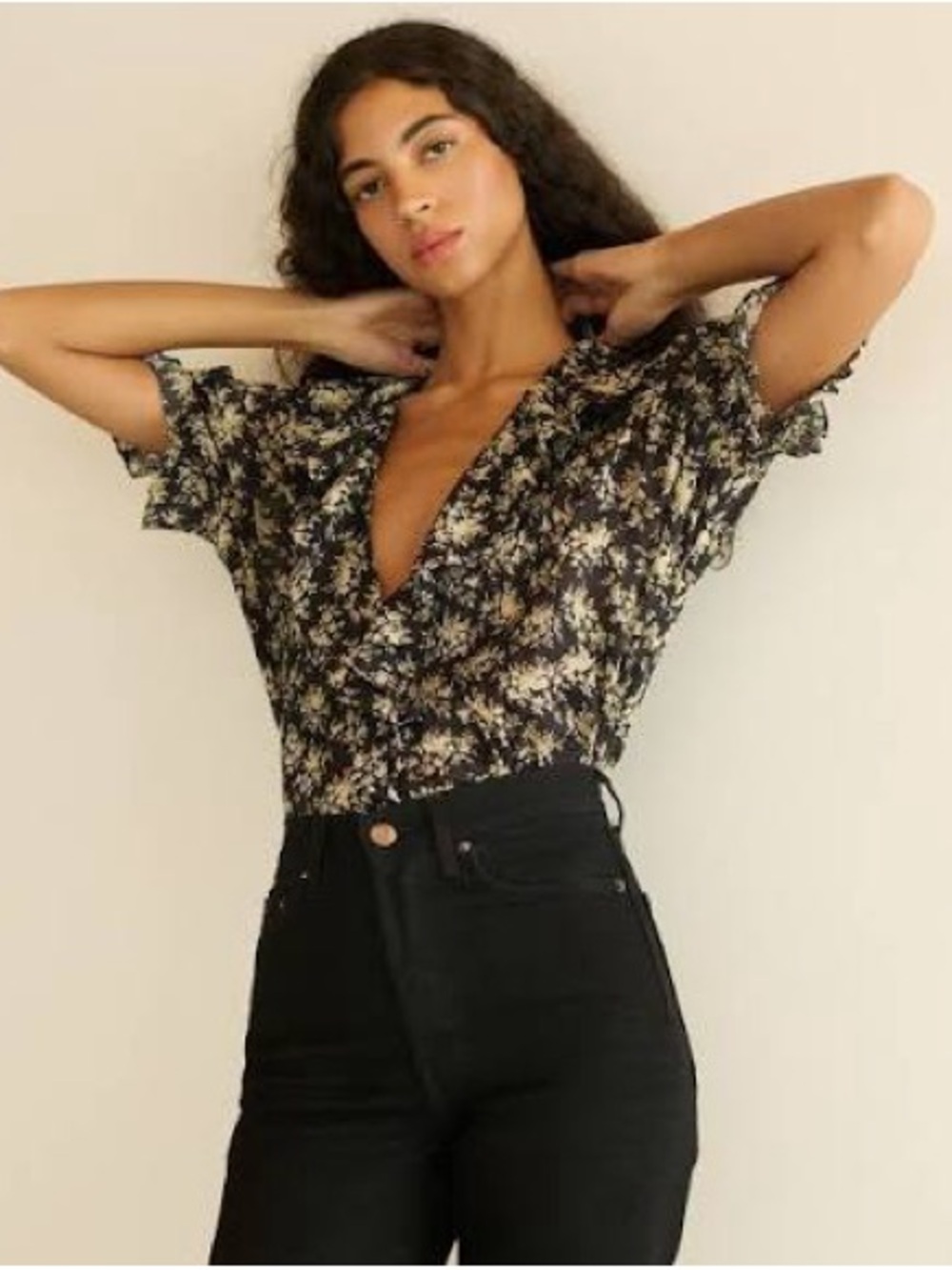 Doen Henri Noir Rosier Floral NWT